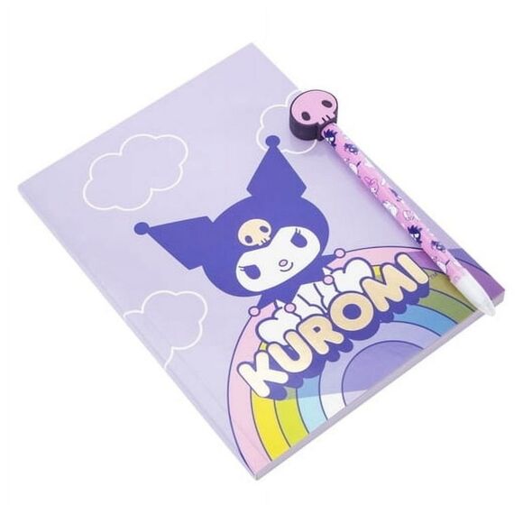Kuromi Notebook and Pen Set Sanrio 2 Piece Gift Journal New - Picture 2 of 7